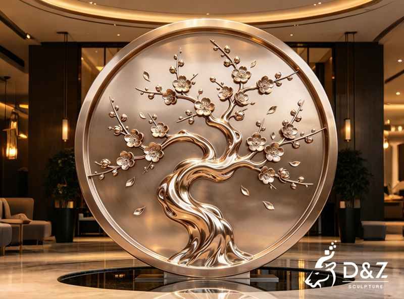30 Large Modern Metal Round & Circle Sculpture Design Ideas