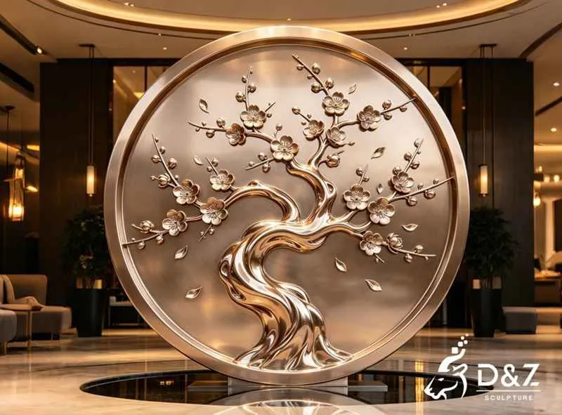 30 Large Modern Metal Round & Circle Sculpture Design Ideas