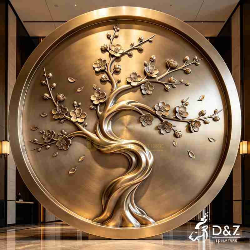 round and relief sculpture