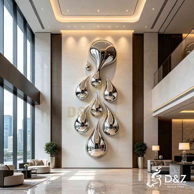 water droplets sculpture