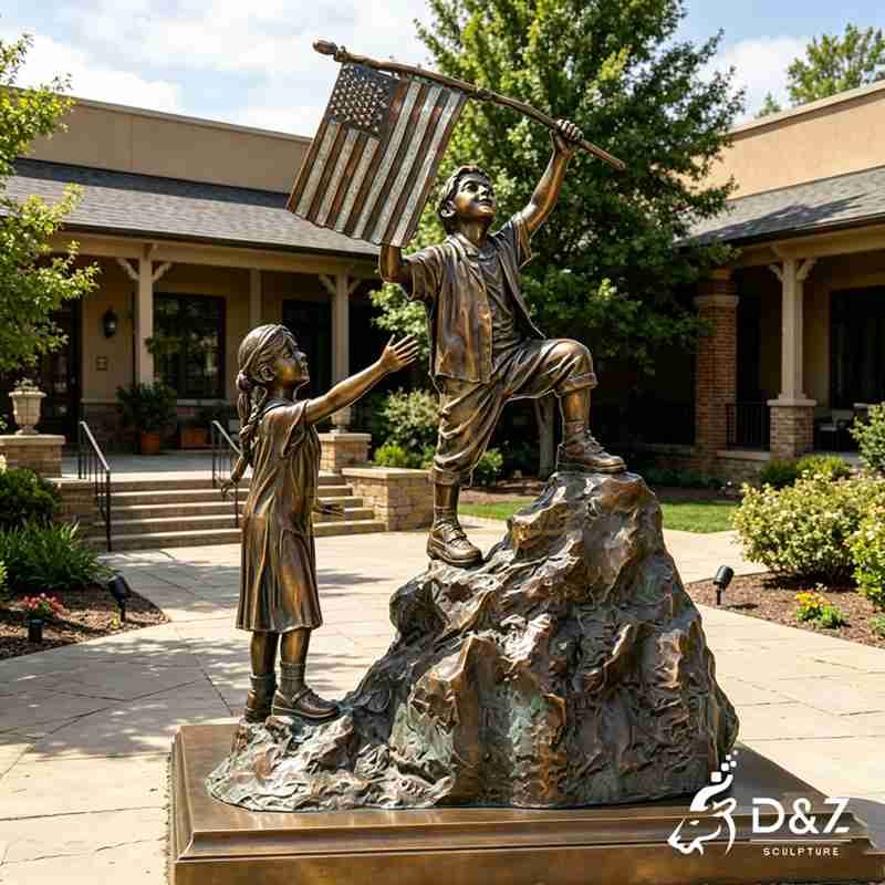 patriotic yard statues