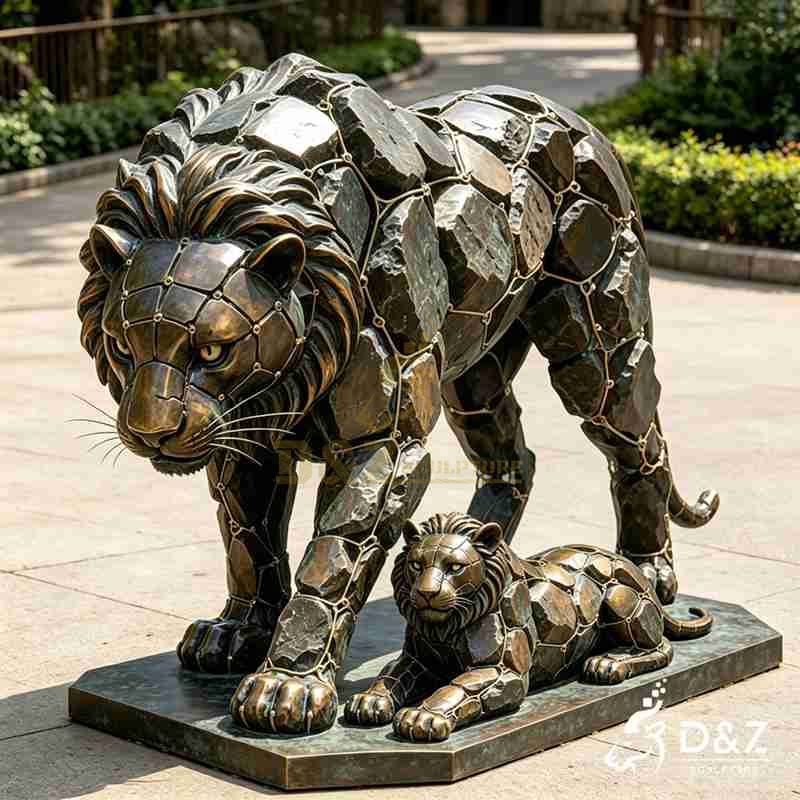 large lion statue