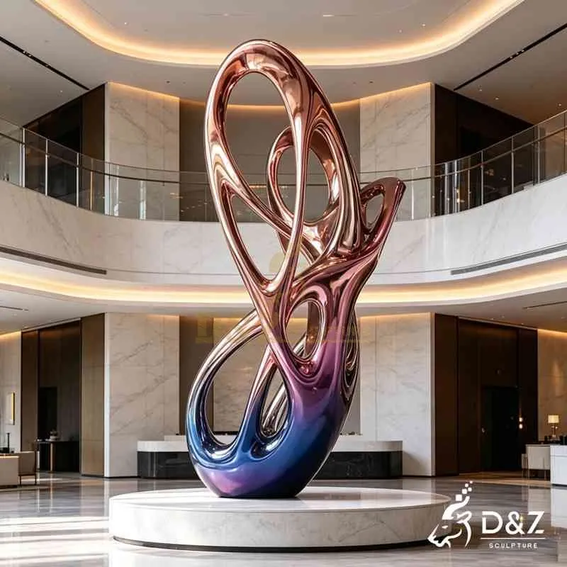 Abstract Metal Organic Art Sculpture | Modern Gradient Art DZJ-726