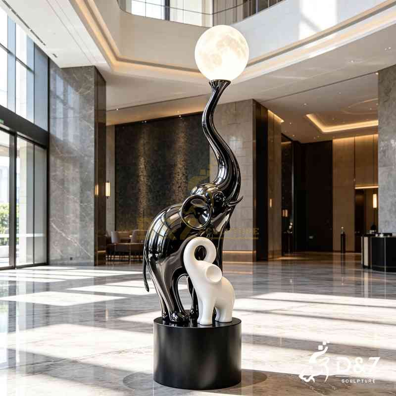 elephant sculpture floor lamp4