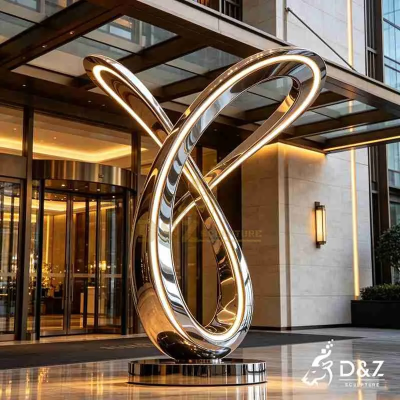 Large Metal Modern Curved Floor Lamp for Hotel DZJ-733