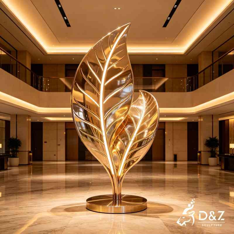 gold leaf floor lamp