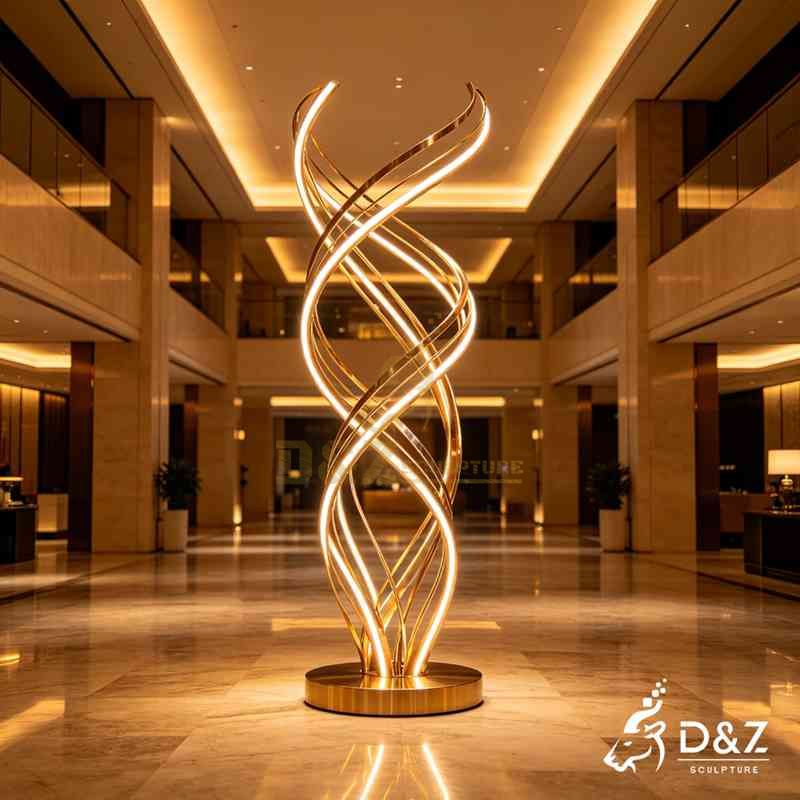 spiral floor lamp