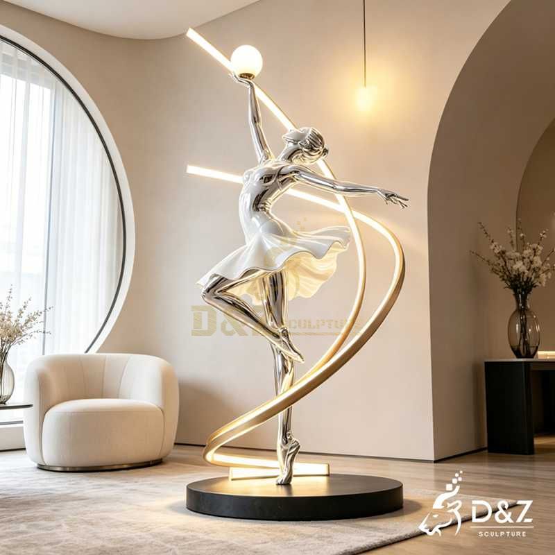woman floor lamp