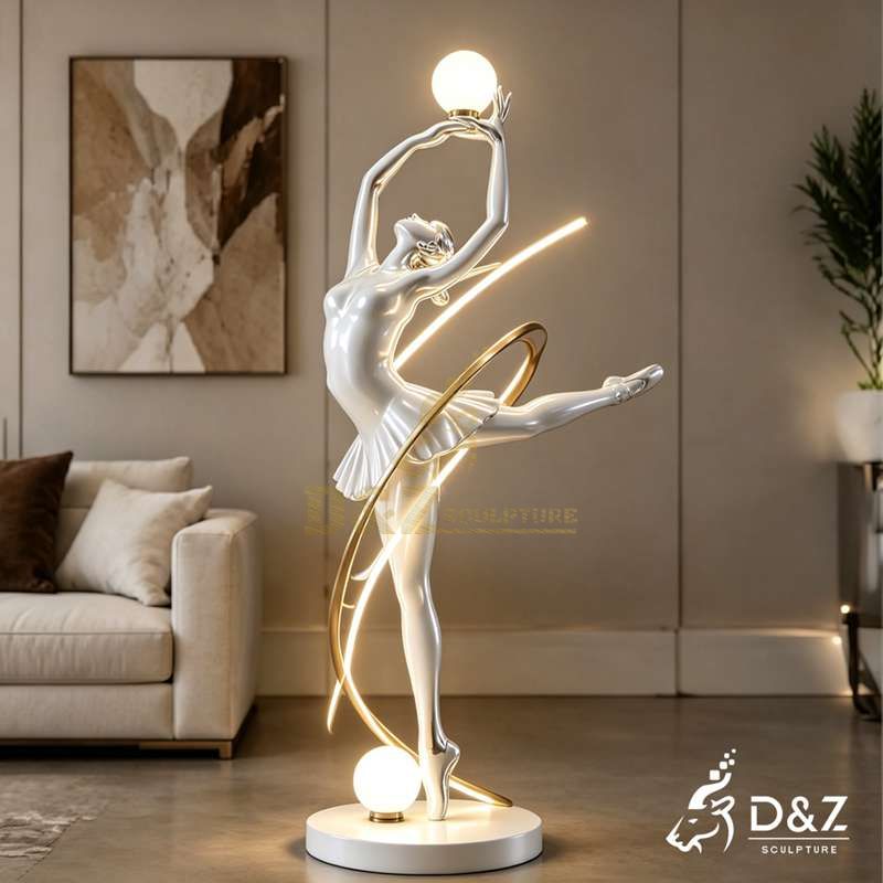 human sculpture floor lamp