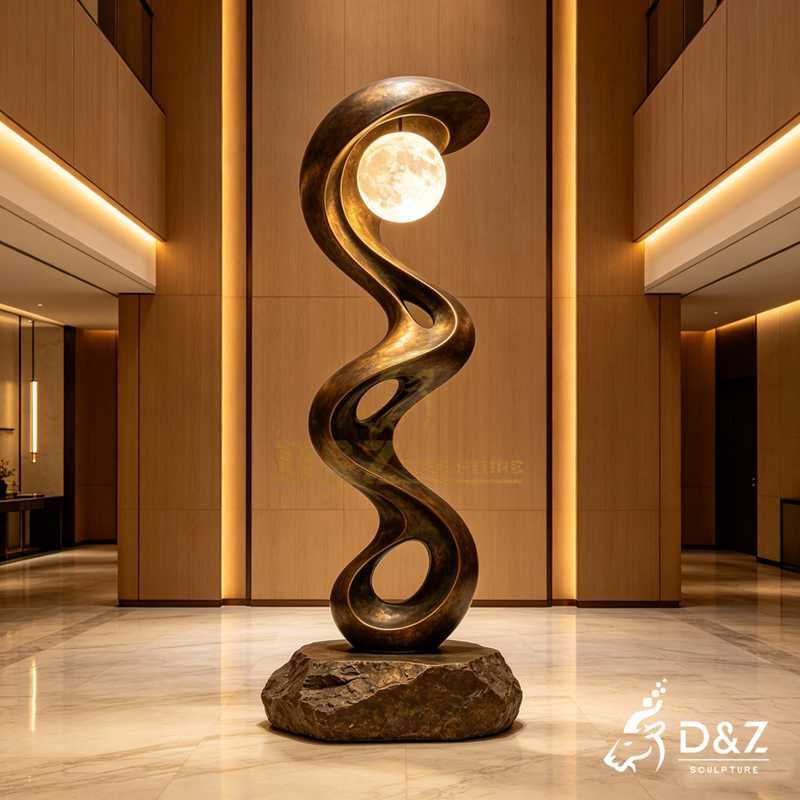 twisted led floor lamp