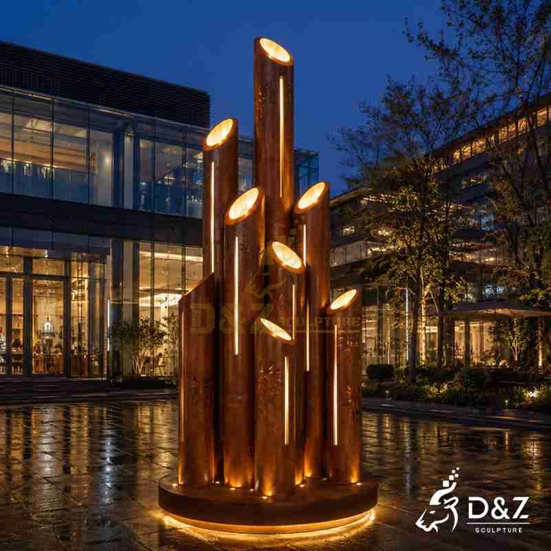 tall bamboo floor lamp