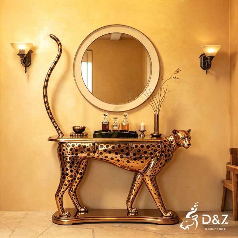 leopard console table2