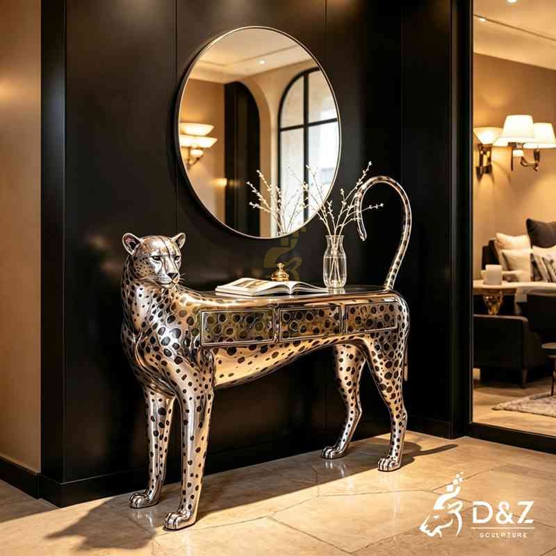 leopard console table3