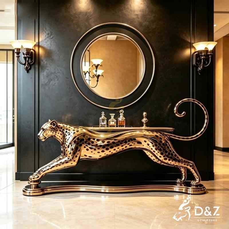 leopard console table4