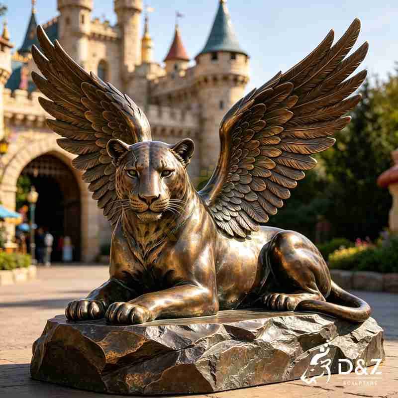 winged leopard statue​
