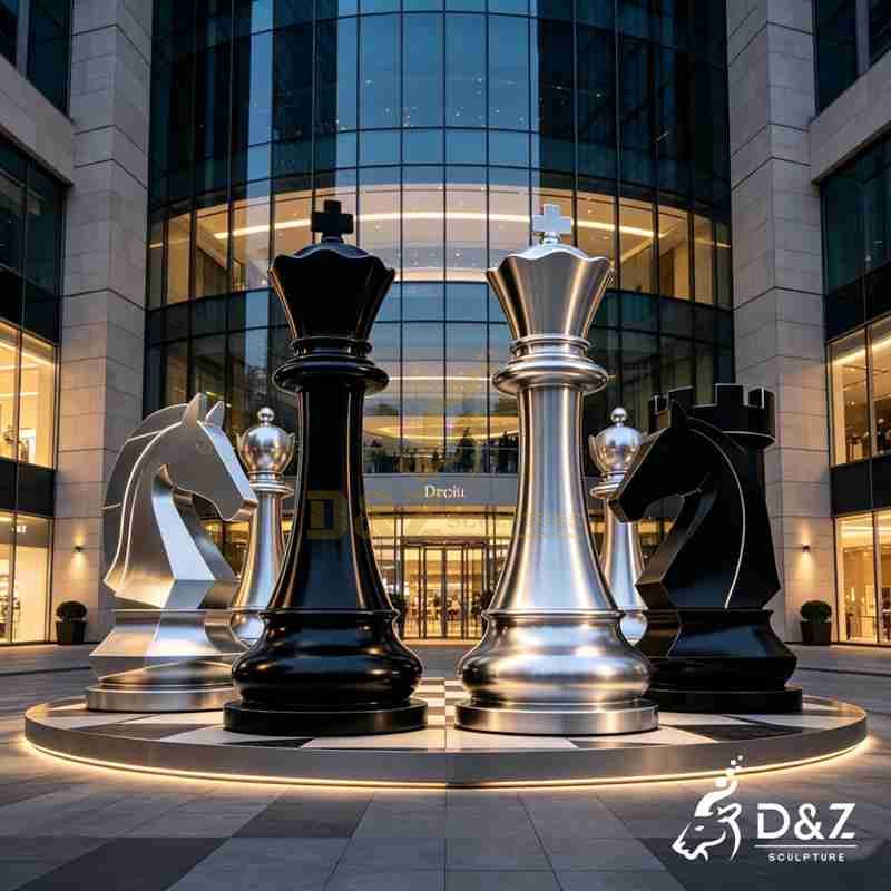 large chess piece sculpture
