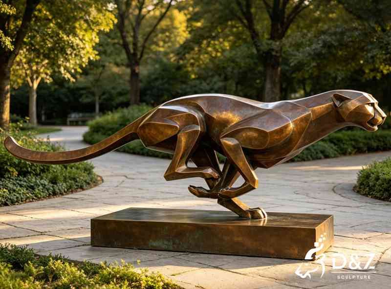 15 Metal and Bronze Leopard Statues & Sculptures for Outdoor
