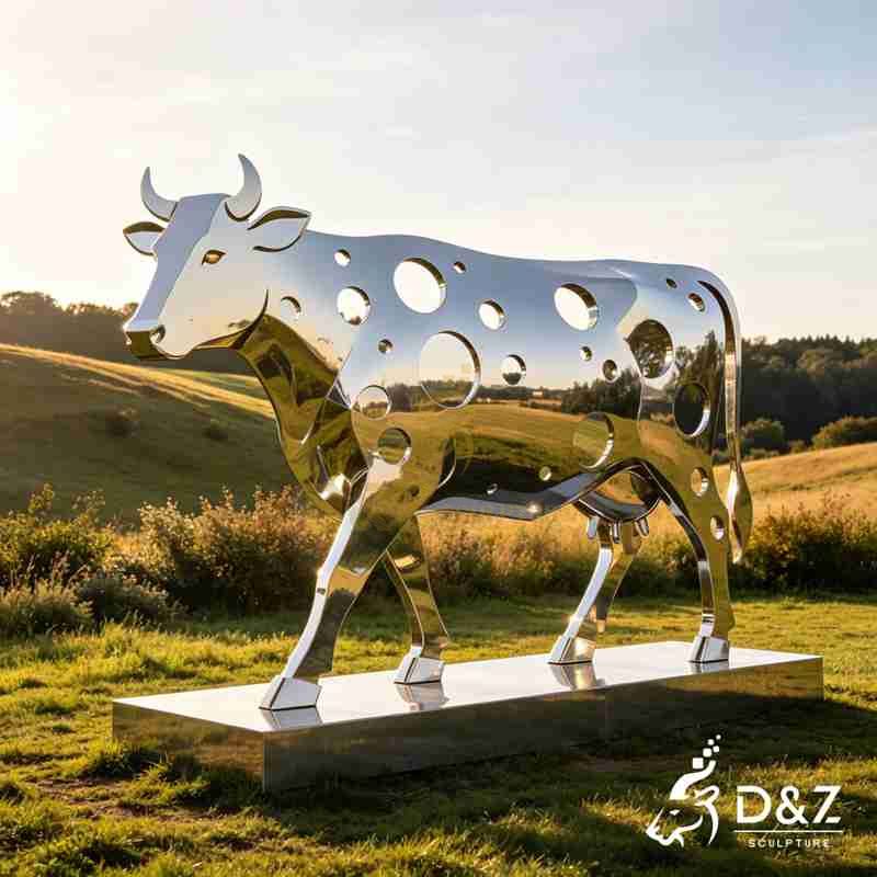 metal cow sculpture3