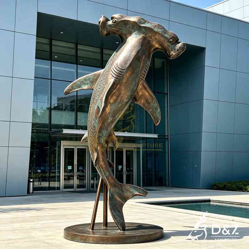 hammerhead shark statue2