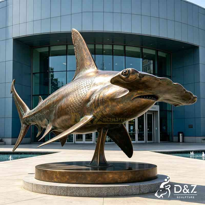 hammerhead shark statue3