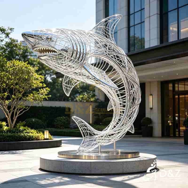 shark wire sculpture2