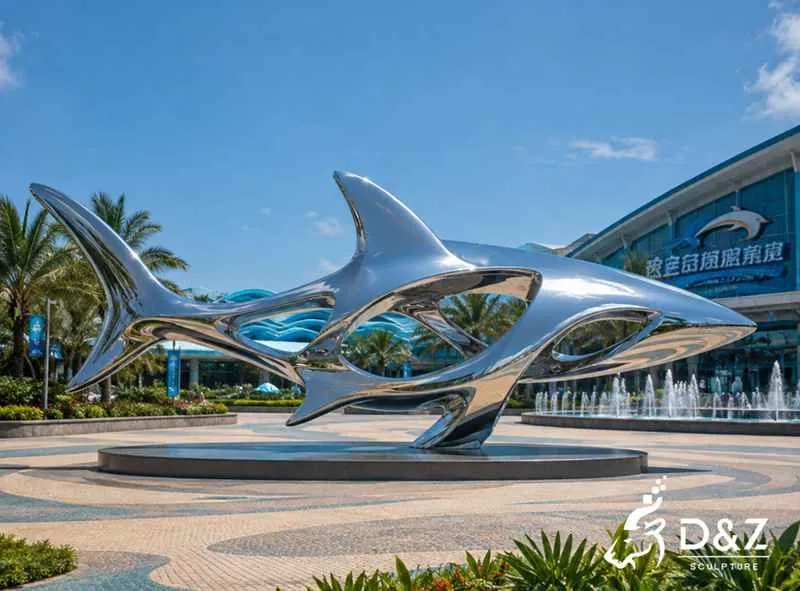 20 Bronze & Metal Shark Sculptures: Marine-Themed Installation Solutions