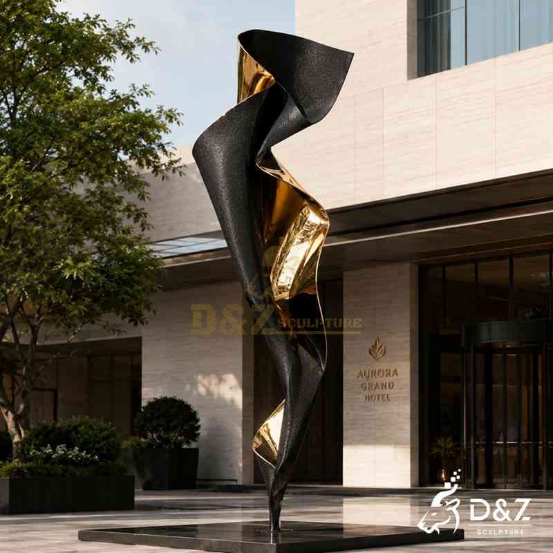 large abstract metal sculpture