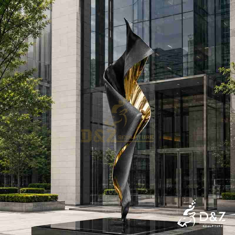 outdoor abstract metal sculpture