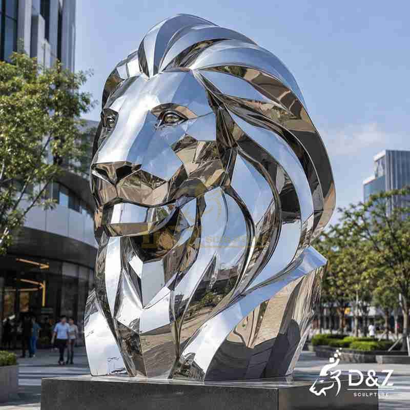 large lion sculpture