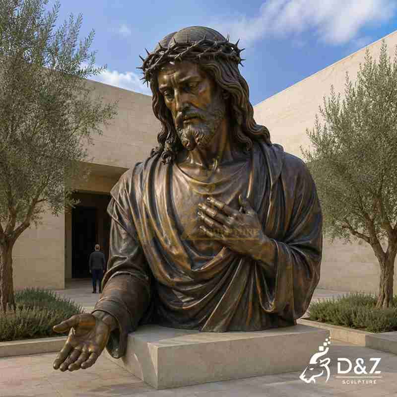 bronze jesus statue