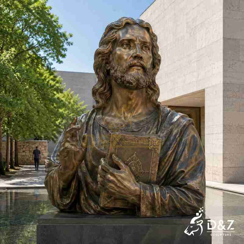 large outdoor jesus statue
