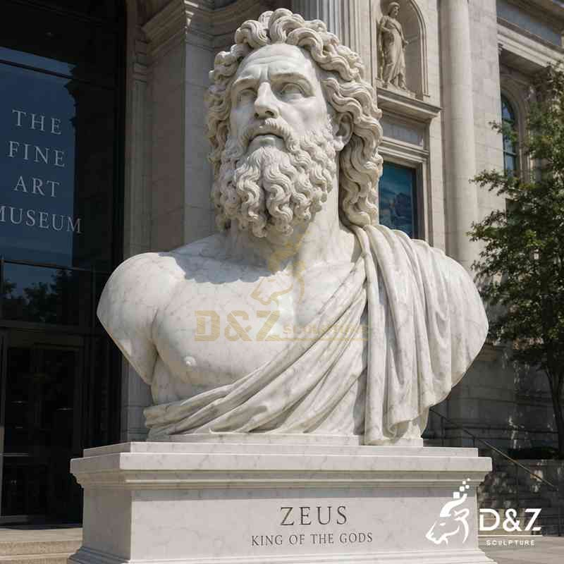 zeus marble statue