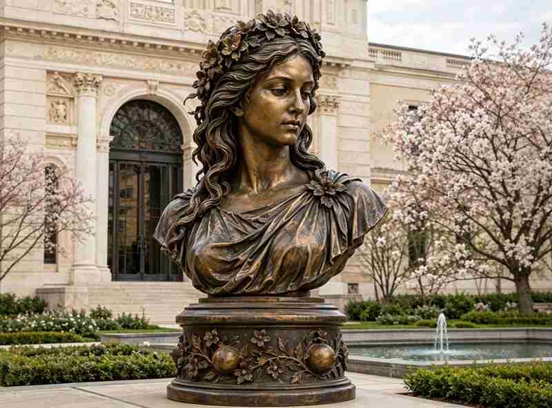 12 Greek & Roman Bust Statues in Bronze & Marble for Timeless Projects