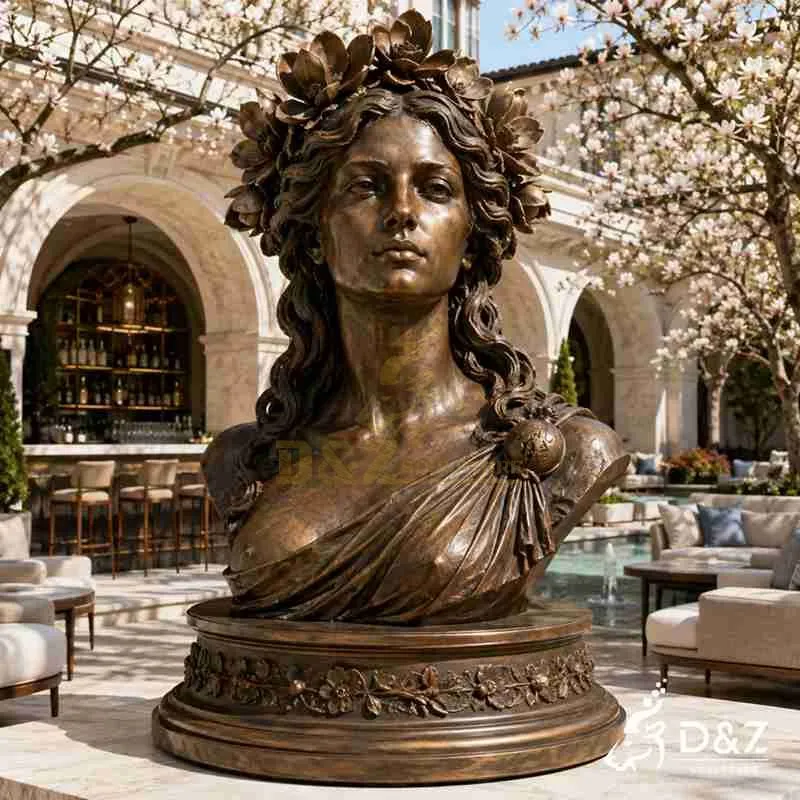 Persephone Bust Statue for Garden｜Bronze Greek Goddess Art DZJ-828