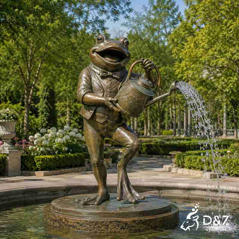 large frog water fountain