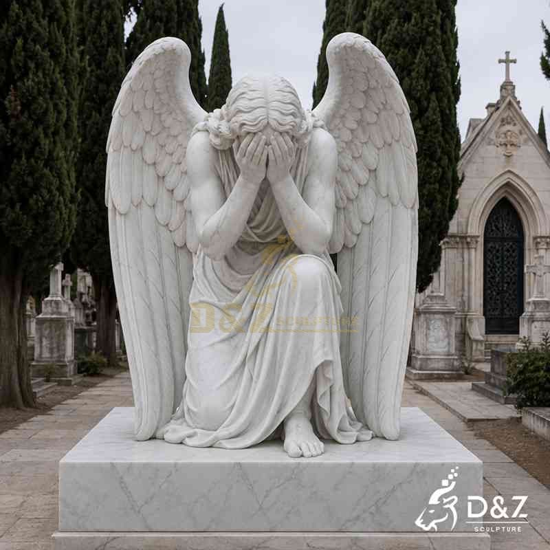 weeping angel garden statue