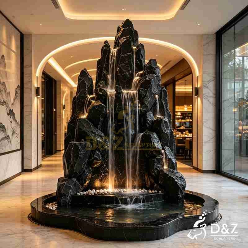 indoor rock fountain