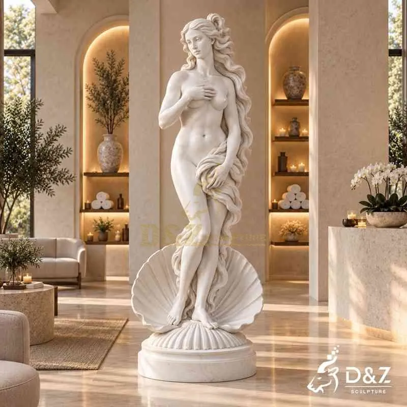 Birth of Venus Statue for Sale | Large Marble Garden Sculpture DZJ-843