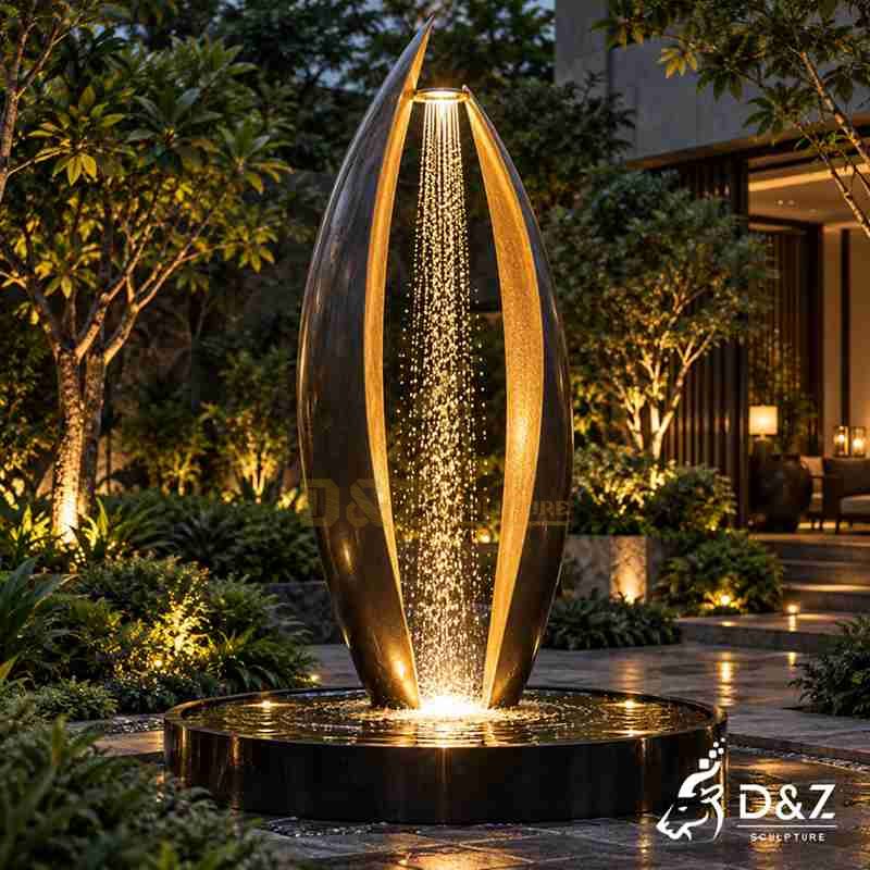 modern metal fountain2