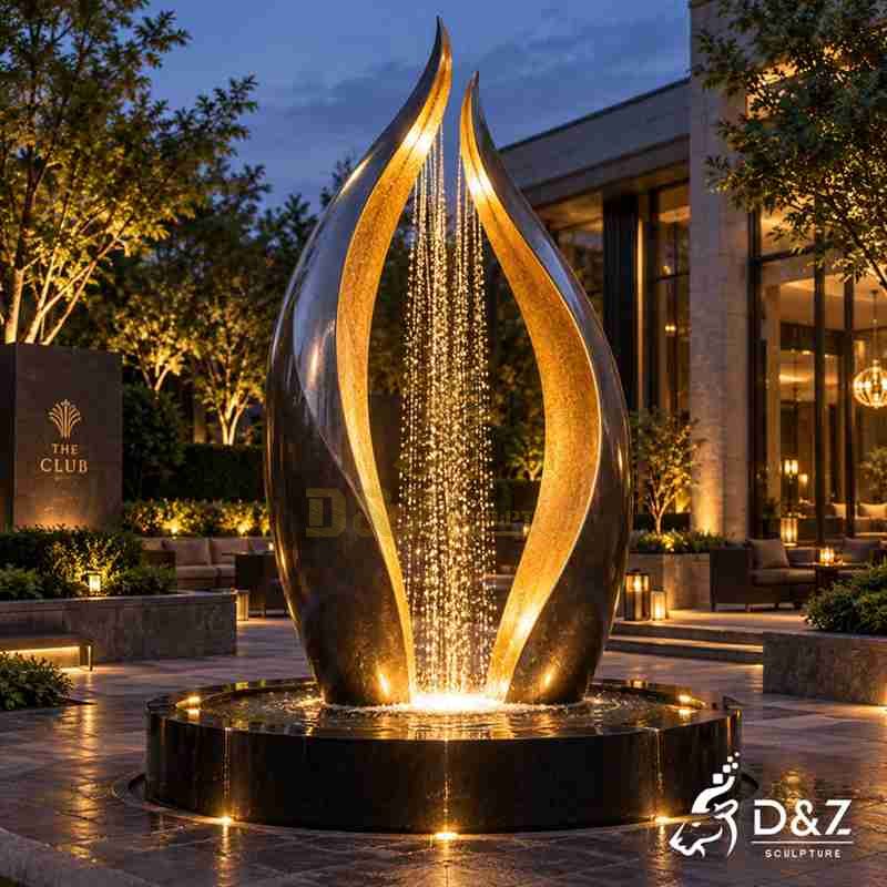 modern metal fountain3