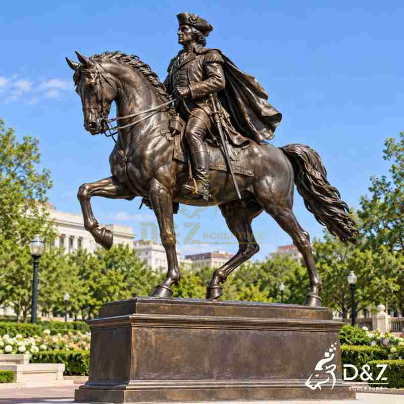 george washington on a horse statue