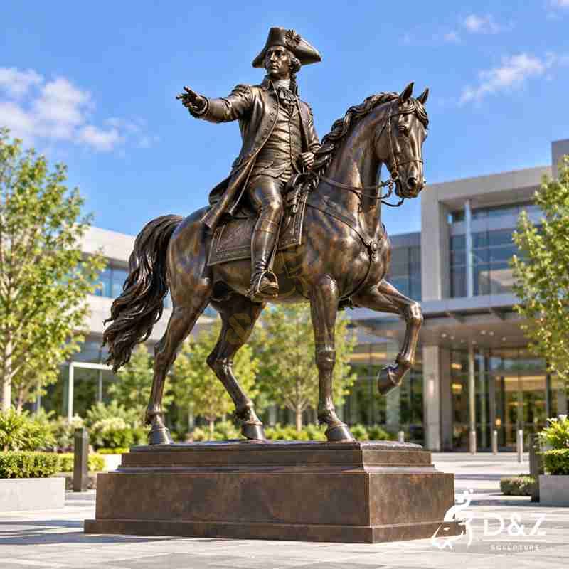 george washington on horseback statue