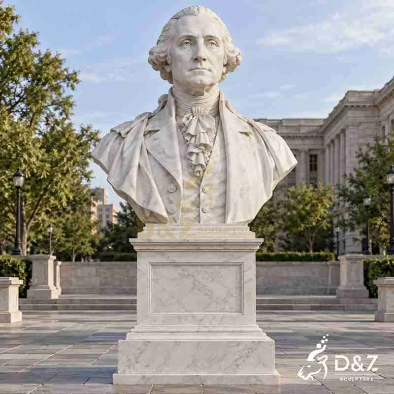 George Washington Bust Statue | Custom Marble Portrait Bust DZJ-864