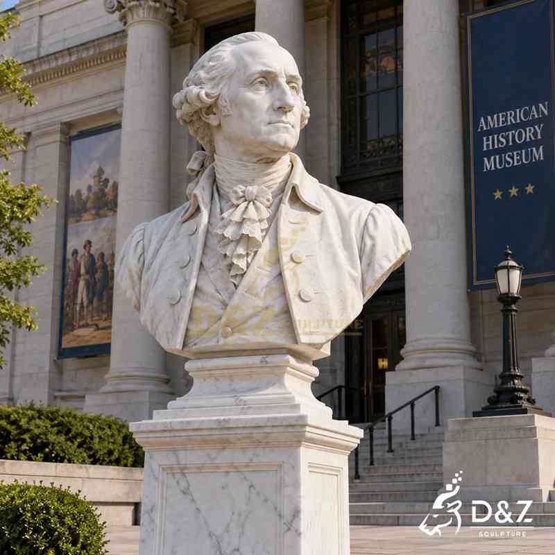 george washington marble statue