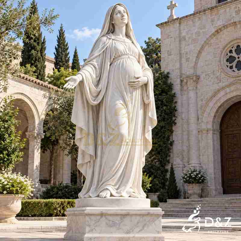 pregnant blessed virgin mary statue