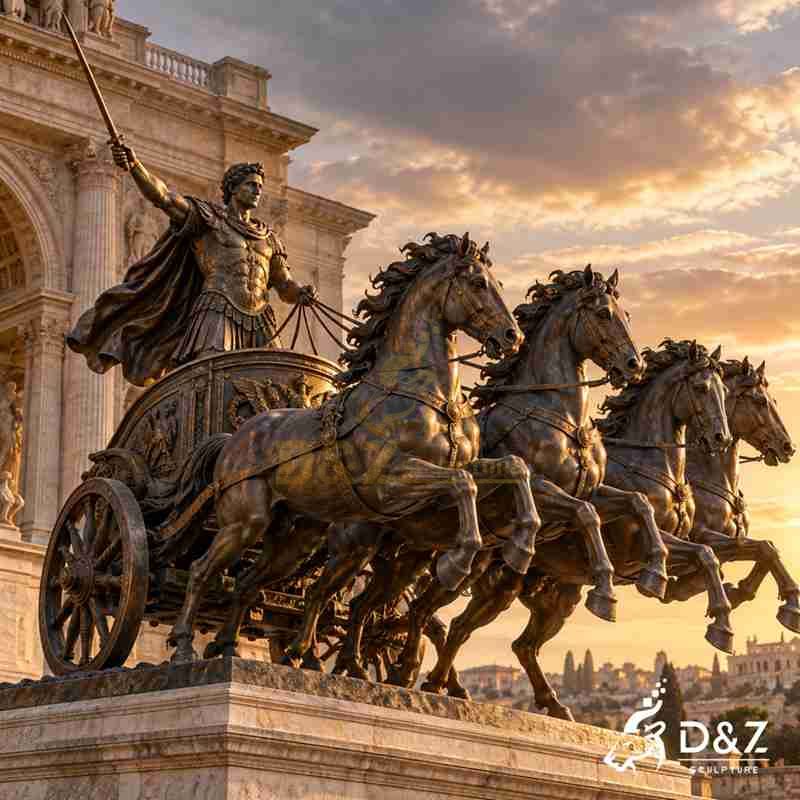 roman chariot statue4
