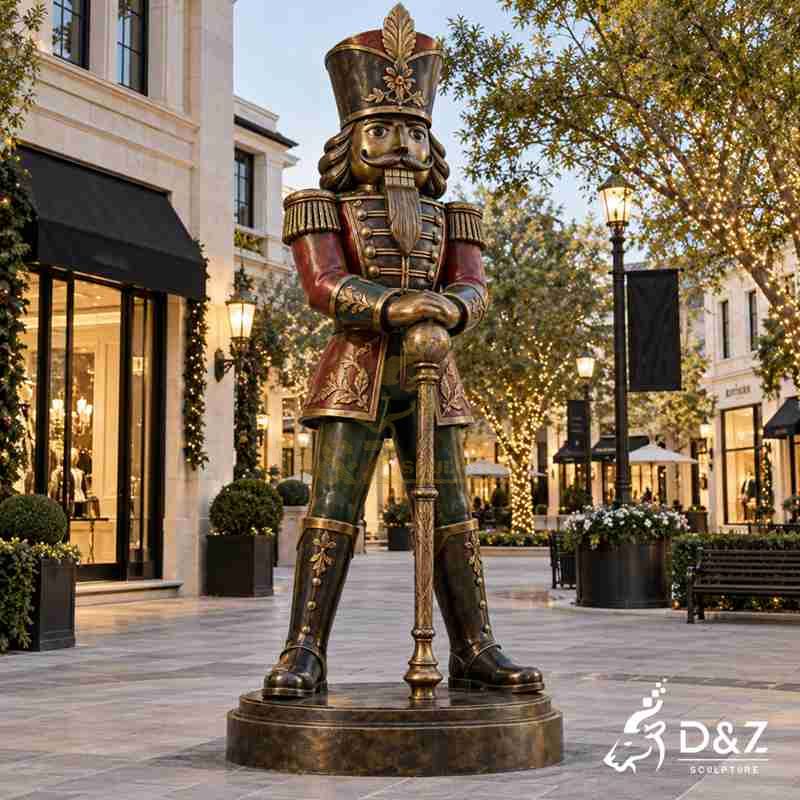 bronze nutcracker statue
