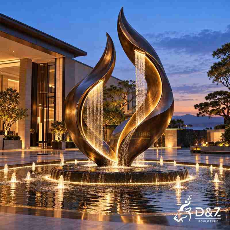 modern black fountain3