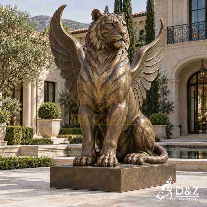 winged tiger statue2
