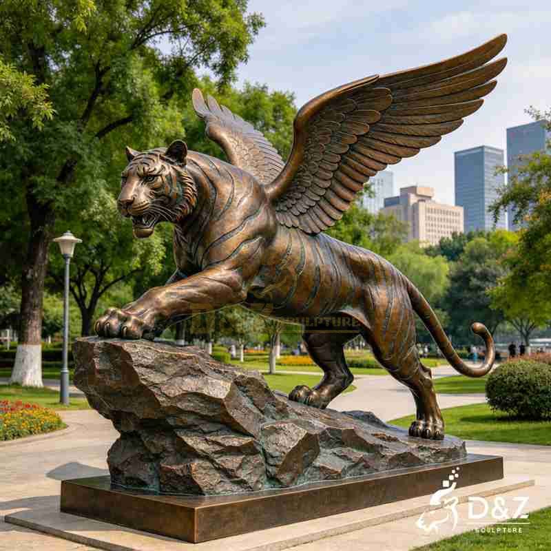 winged tiger statue4